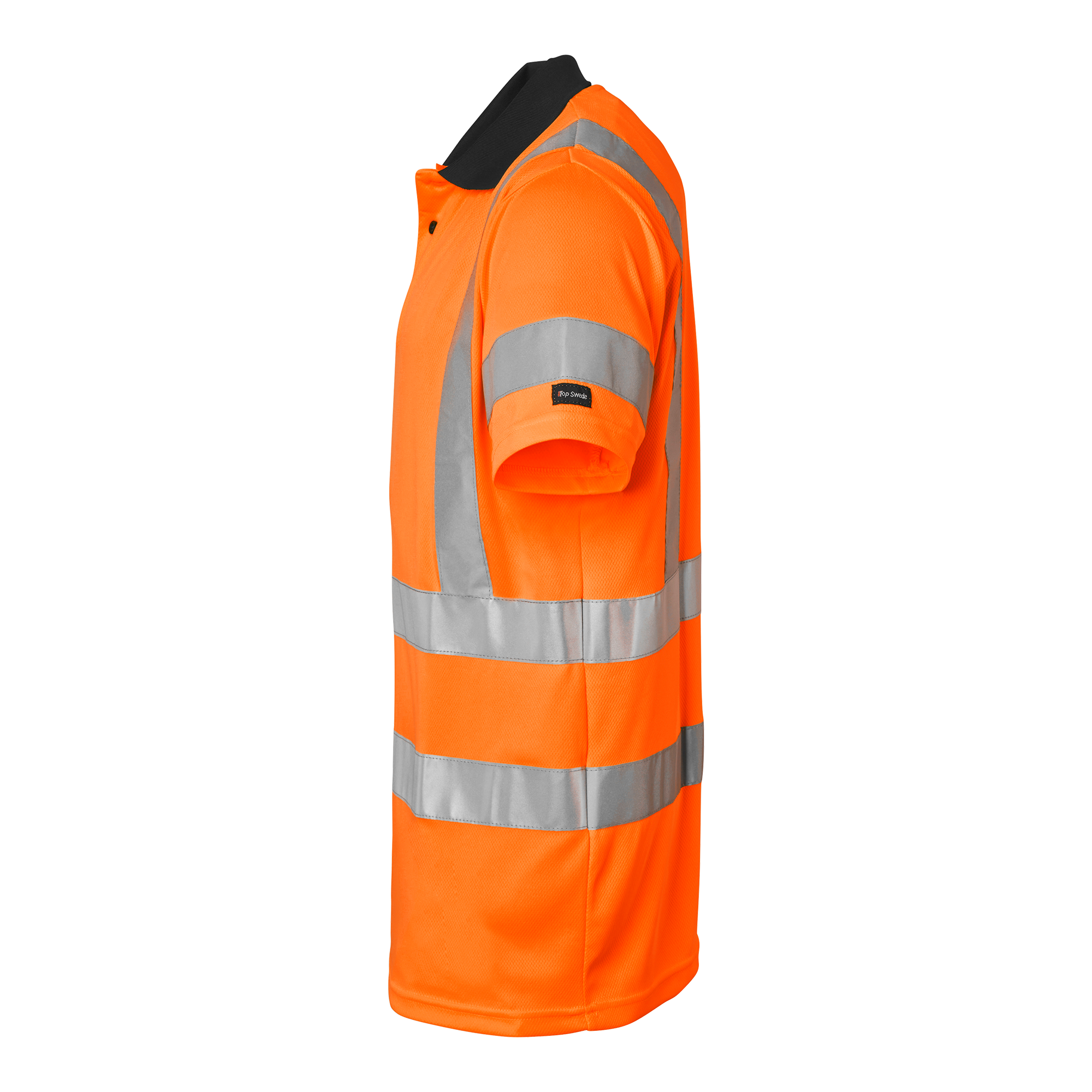 Top Swede polosärk 226 HI-VIS eest nööpidega oranz