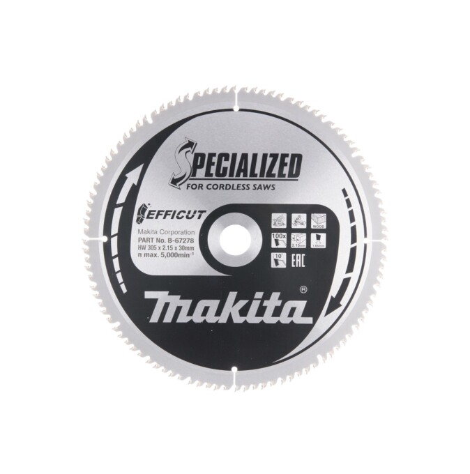 MAKITA saeketas puidule 305x30x2,15mm T100 10°