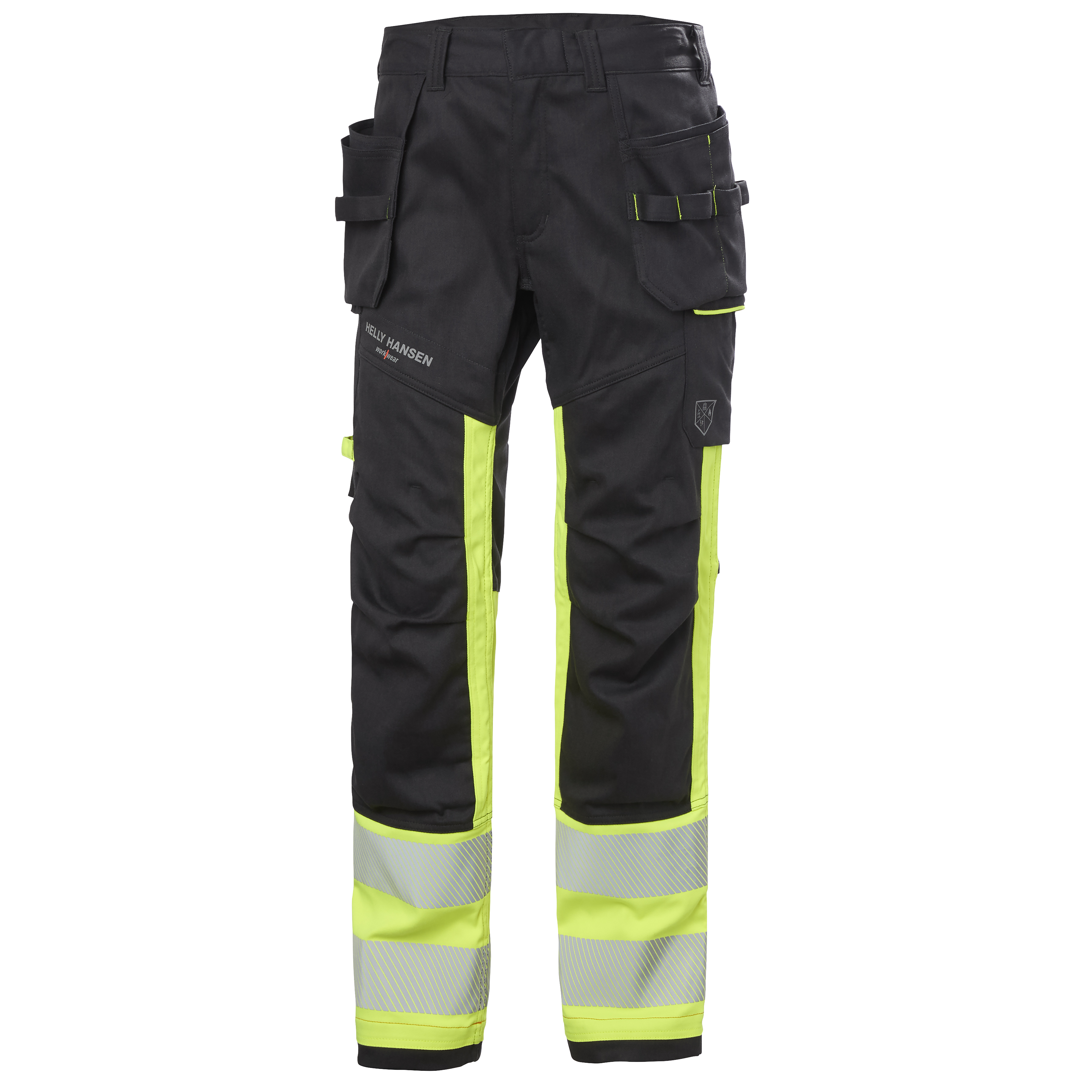 Helly Hansen FYRE CONSTRUCTION Multinorm Inherent püksid HI-VIS kl.1 kollane/must APC1