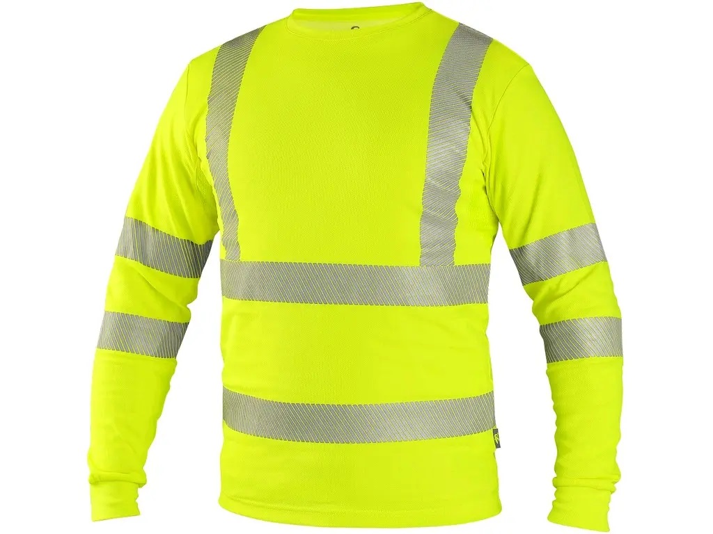 CXS OLDHAM Hi-Vis pikkade varrukatega T-särk kollane
