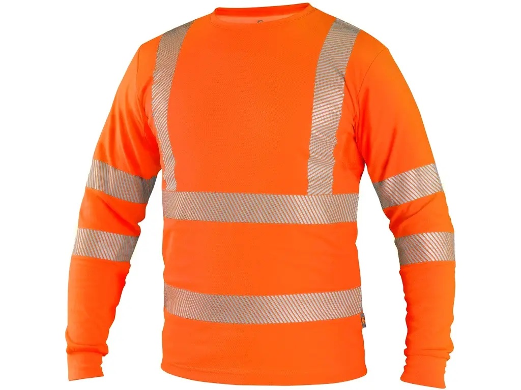 CXS OLDHAM Hi-Vis pikkade varrukatega T-särk oraž