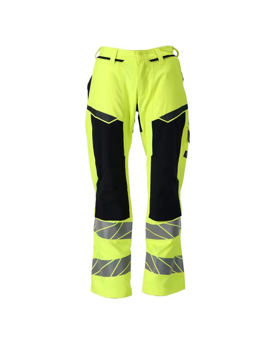 MASCOT Accelerate Multisafe Inherent tuletõkkega HI-VIS kl.2 püksid ripptasku võimalusega kollane/must