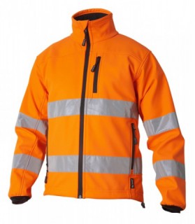 Top Swede KAYENTA softshell jakk HI-VIS kl.3 oranž