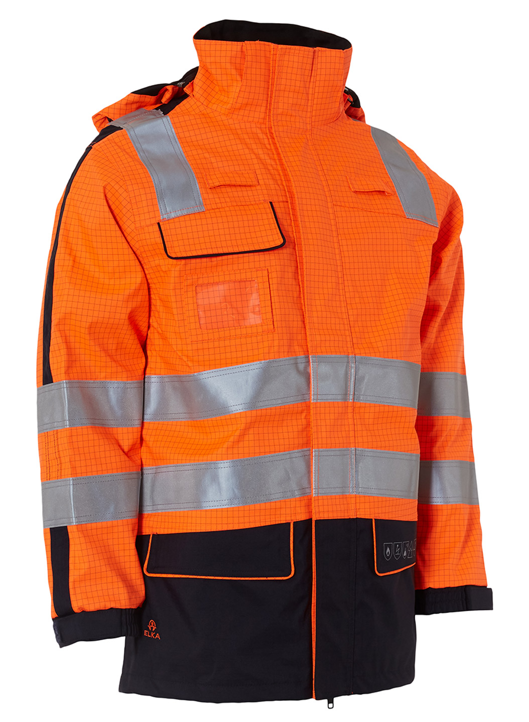 ELKA Securetech Multinorm Electric Arc HI-VIS jope oranž/tumesinine