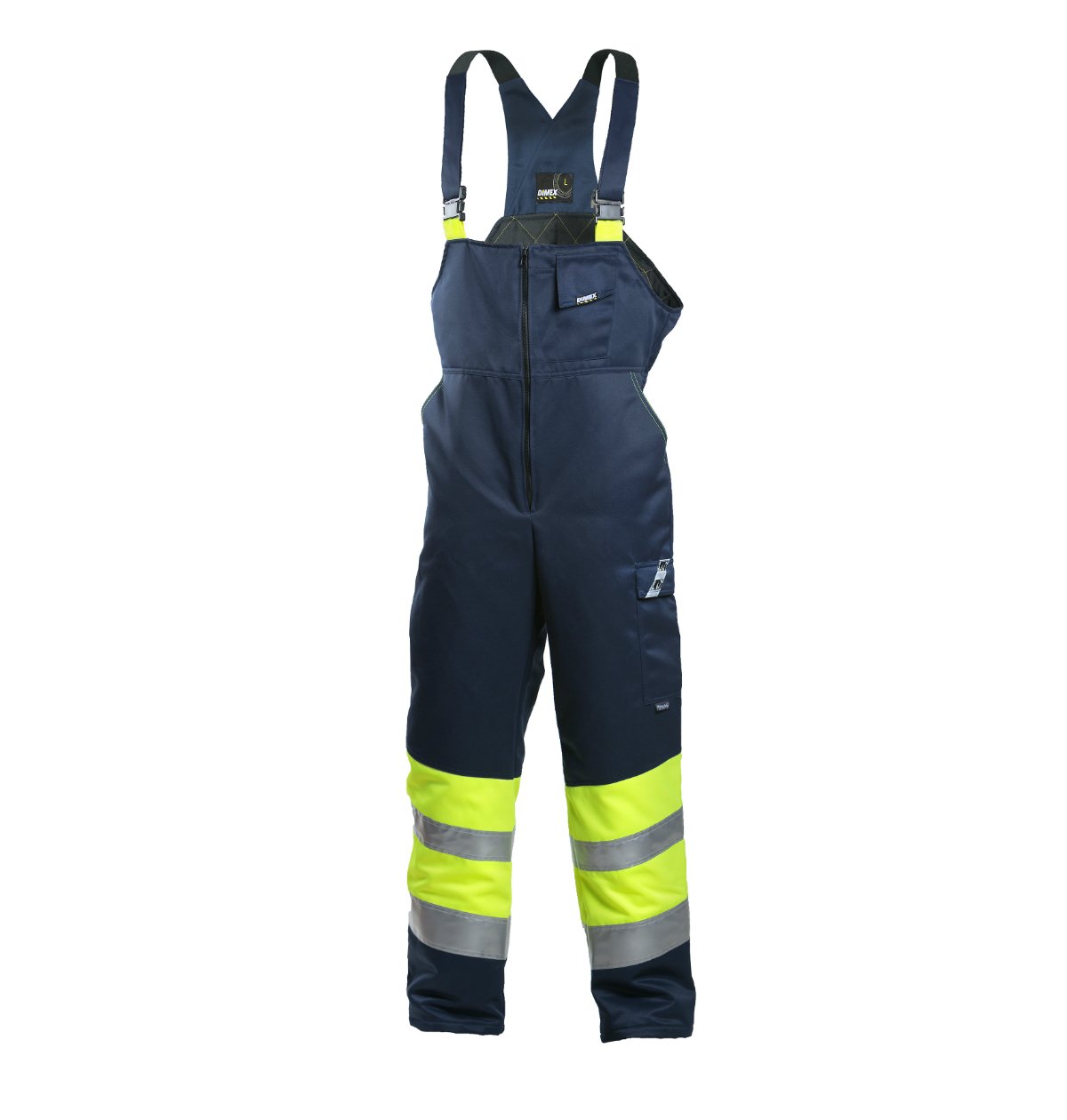 Dimex talve traksipüksid HI-VIS kollane/sinine kl.1