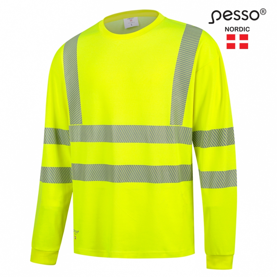 Pesso HI VIS särk pikkade varrukatega kollane