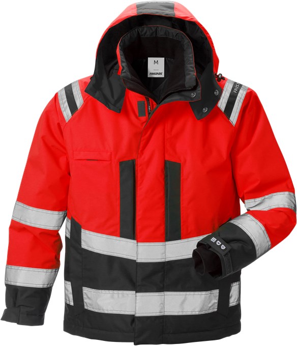 Fristads AIRTECH 4035 GTT Hi-Vis talvejope kl.3 punane/must