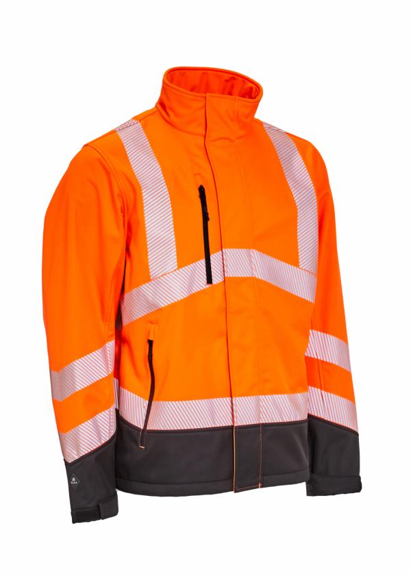 ELKA Visible Xtreme HI-Vis Softshell jakk, oranž