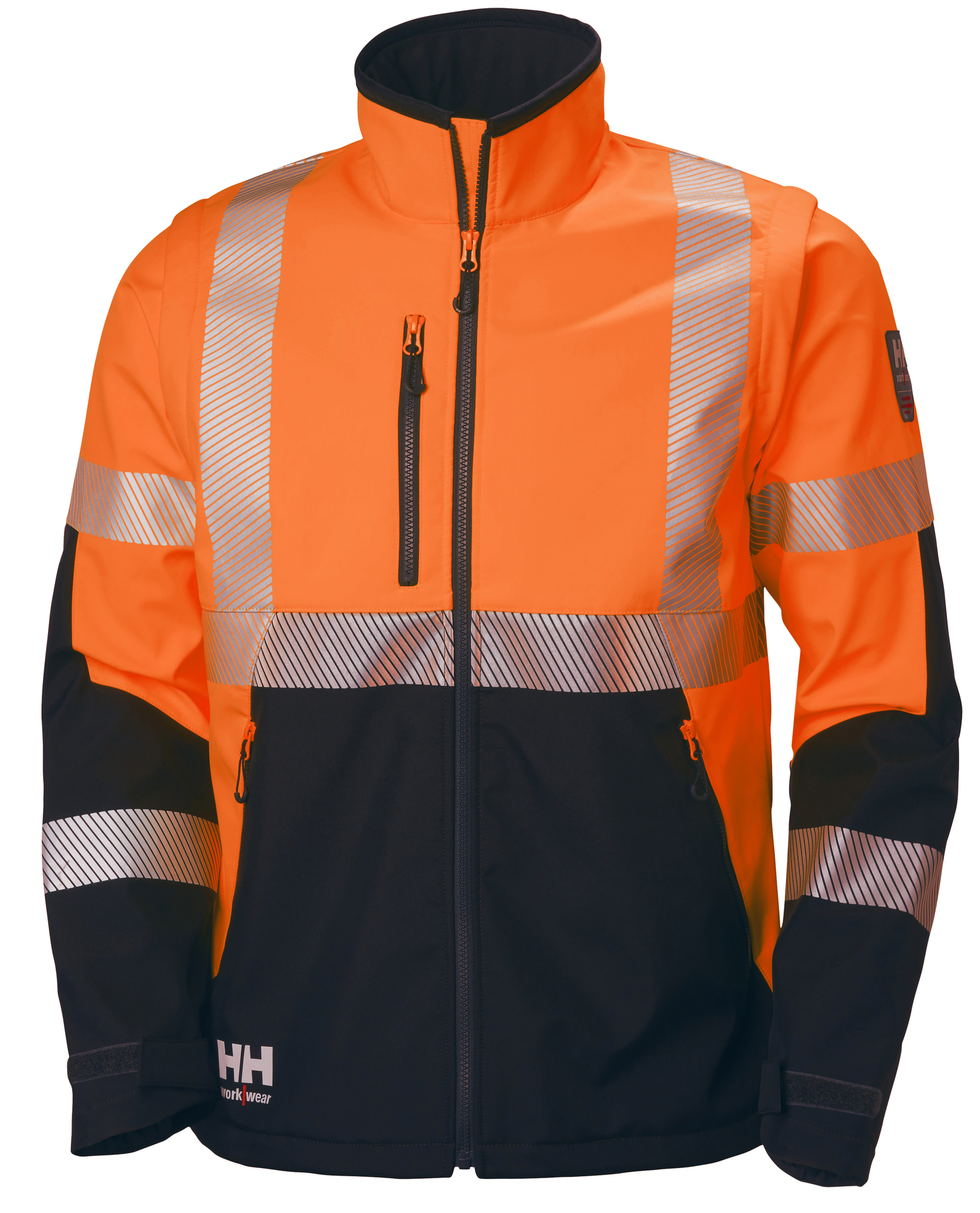 Helly Hansen ICU softshell jakk eemaldatavate käistega HI-VIS kl.3 oranž