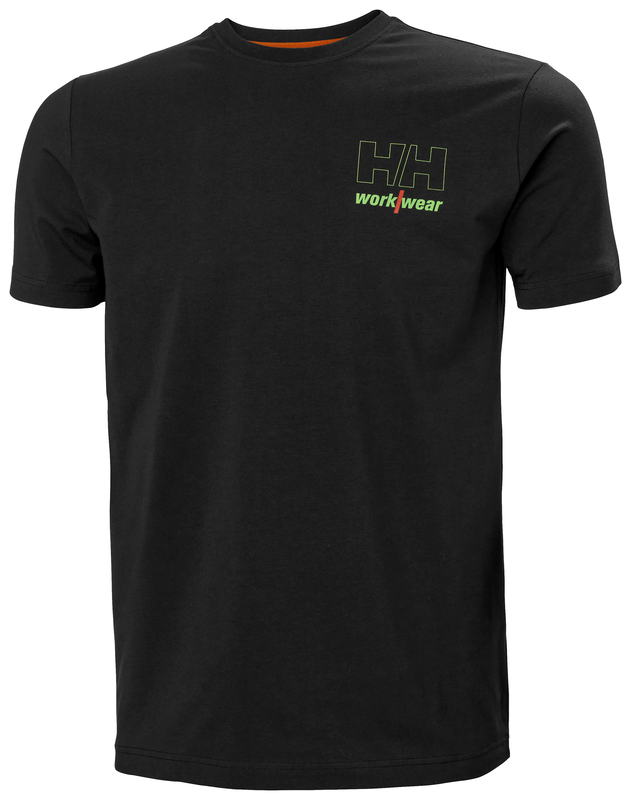 Helly Hansen GRAPHIC T-särk must, HH roheline logo