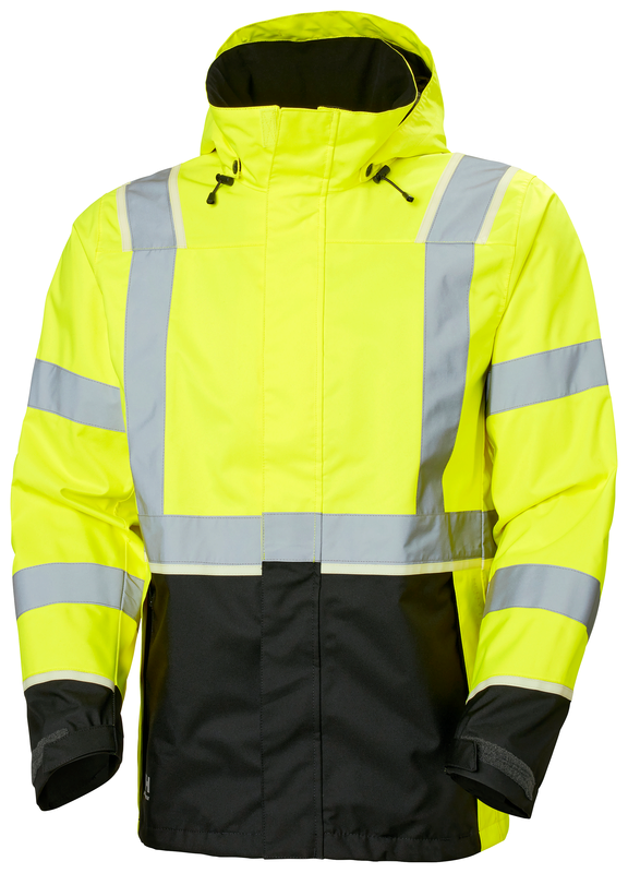 Helly Hansen UC-ME Shell jope HI VIS CL3, kollane/must