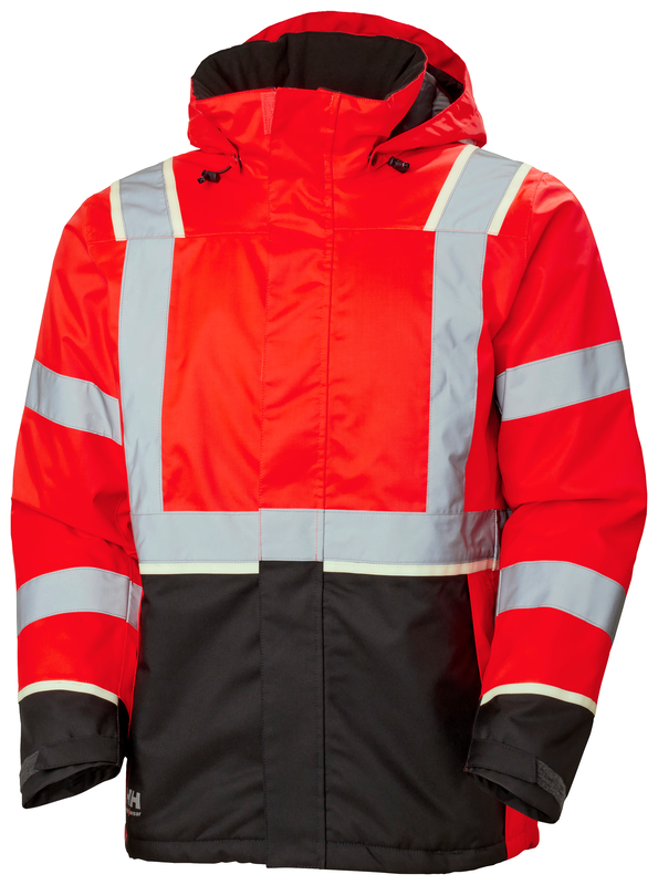 Helly Hansen UC-ME talvejope HI VIS CL3, punane/must