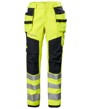 Helly Hansen FYRE CONSTRUCTION Multinorm Inherent püksid ripptaskutega HI-VIS kl.2 kollane/must APC1