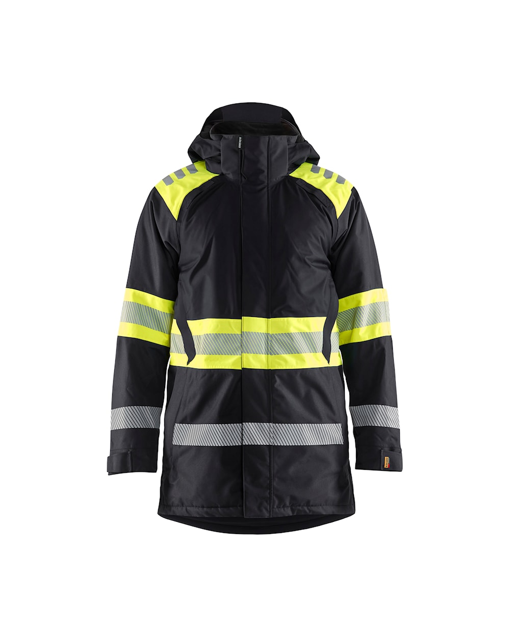 Blakläder HI-VIS talveparka klass 1, must/neoonkollane