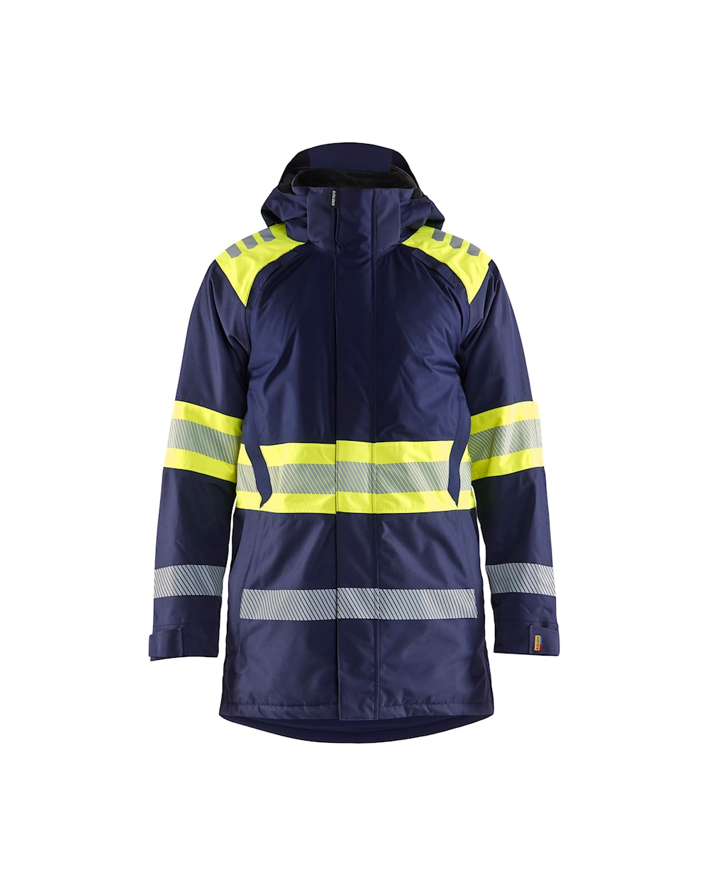 Blakläder HI-VIS talveparka klass 1, mariinsinine/neoonkollane