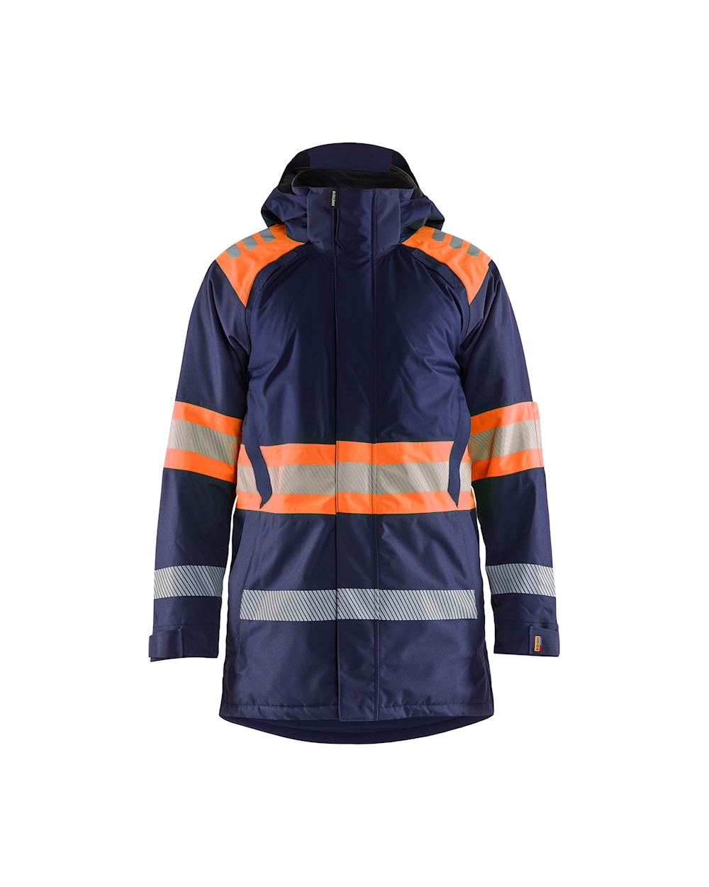 Blakläder HI-VIS talveparka klass 1, mariinsinine/neoonoranž