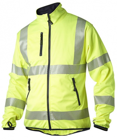 Top Swede 7721 õhuke lukuga softshell HI-VIS kl3