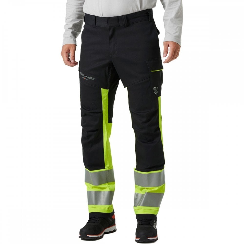 Helly Hansen FYRE WORK püksid HI-VIS kl.1 kollane/must