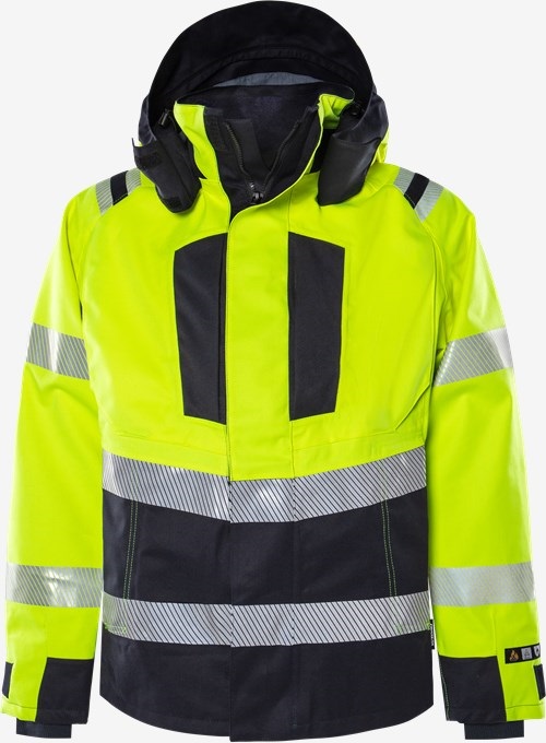 Fristads FLAMESTAT 4525 ATHR Airtech Multinorm HI-VIS koorikjope kl3 kollane/tumesinine