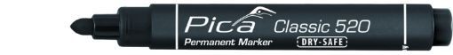 PICA Marker ümar 1-4mm, must
